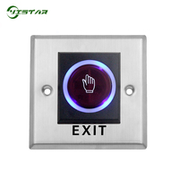 Chine usine 12V interrupteur de capteur infrarouge sans contact commutateurs sans contact bouton de sortie de porte avec télécommande