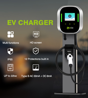 Zencar 32A Wallbox J1772 EV Estación de carga 7KW Cargador de pared Tipo 1 Cargador doméstico montado en la pared Cable de 5m con aplicación WiFi