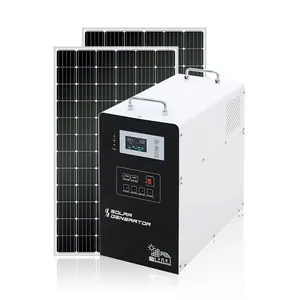 Plug And Play Inverter Tenaga Surya 12V, Inverter Gelombang Sinus Murni 1kw 300W 500W Off Grid Pv Energi Surya 1000W