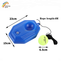 ALPHA WLX-S1 Entraîneur de tennis portable et durable avec base en PVC bleu pour joueurs de tous niveaux, pratique sur le terrain, facile à utiliser, gain de place