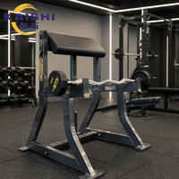Banc de curl commercial à charge libre pour biceps assis, équipement de musculation isolé pour l'entraînement des biceps pour club de fitness
