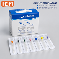 Cathéter vétérinaire IV avec site d'injection, cathéter FEP à 3 lignes radiographiques, autres instruments vétérinaires