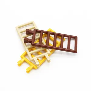 100 g/bolsa MOC de ladrillo a 6020 Bar 7x3 con 2 Clips, bloque de construcción escalera pieza arquitectura Compatible juguete accesorio