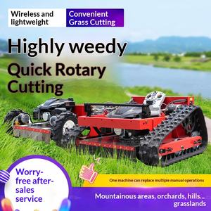 Tondeuse à gazon à chenilles à quatre roues motrices, haute puissance, pour vergers, forêts, terrains accidentés, petite tondeuse à gazon télécommandée - Product Image 1
