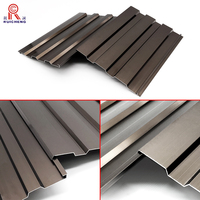 Appareil de Construction en bois poli de Bronze, plaque à gousset en aluminium, profil industriel extrudeuse anodisé, nouveauté