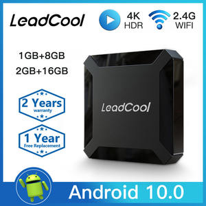 Decodificador de TV Android 4K Leadcool H313, Amlogic Quad Core, WiFi, BT, UHD - Product Image 1