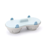 Pocheuse à oeufs Cuiseur à oeufs à micro-ondes 2 cavités en silicone comestible Double vidange Coquetiers pochés Gadgets de cuisine de cuisine