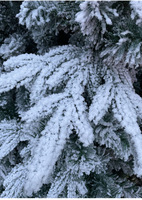 Prix d'usine, arbre de Noël artificiel floqué en PE PVC, 90CM-400CM, arbre de Noël en neige artificielle