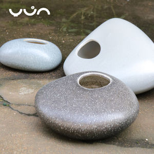 <span class=keywords><strong>Poterie</strong></span> en céramique chinoise <span class=keywords><strong>de</strong></span> couleur unie, bricolage décontracté, petit décor pour la maison, vase <span class=keywords><strong>de</strong></span> fleurs - Product Image 6