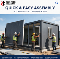 Maison conteneur préfabriquée en kit, démontable et modulaire, pour bureau de chantier et logement temporaire des travailleurs