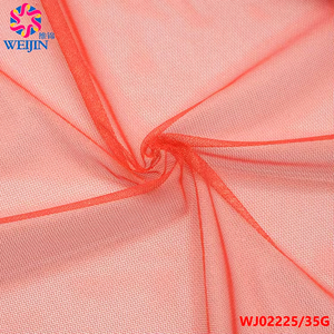 Giá rẻ mẫu miễn phí mới bán buôn 100% Nylon siêu mềm thoáng khí vải tuyn lưới vải đỏ cô dâu thêu Net Saree váy váy - Product Image 3