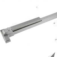 Dispositif de sortie de secours vertical à barre tactile UL Double Escape pour porte commerciale résistante au feu
