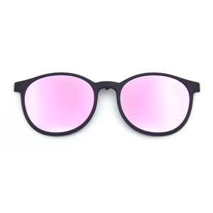 Ronde Zonnebril Uv400 Bril Frame Gepolariseerd Op Brillen Magnetische Clip Op Zonnebril