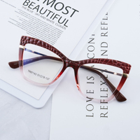 Qmoon – lunettes Anti-lumière bleue Tr90 personnalisées pour femmes, monture œil de chat, nouvelle collection 2023