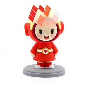 Figurine en PVC personnalisée en caoutchouc souple, thème animaux, jouet de maternité, décoration de voiture, porte-clés, pendentif - Product Image 1