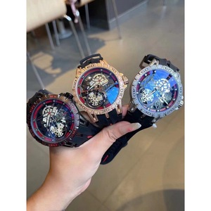 Custom Men's Stainless Steel Quartz <b>Watch</b> Luminous Design Silicone Strap Stylish Waterproof - Product Image 1