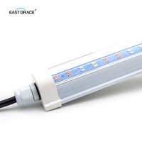 Grosir Pabrik T8 LED tumbuh cahaya tabung aluminium Heatsink dalam 15W 23W 30W 36W LED ganda untuk pertanian vertikal