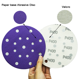 Kunden spezifische Klett schleif scheibe Keramik oxid Aluminium lila Schleifpapiers cheibe Klett schleif scheibe - Product Image 5