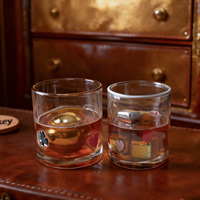 Logo personnalisé réutilisable métal acier inoxydable glaçon whisky pierres de refroidissement coffret cadeau pour whisky brandy tequila