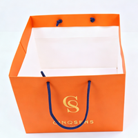 Sac en papier de luxe rectangulaire durable pour gâteaux, avec poignée en corde de coton, longueur personnalisable, impression de logo, écologique, pour vin