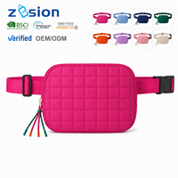 Sac banane personnalisé en toile avec logo sur mesure, vente en gros, fabricant OEM, pour le voyage