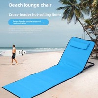 Tapis de plage pliable en tissu Oxford 600D, portable, réglable en plusieurs positions, idéal pour le camping, les siestes et la plage