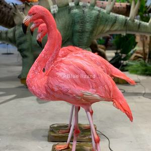 Plumas reales personalizadas para interiores, decoraciones de pájaros simulados, modelo de flamenco artificial - Product Image 2