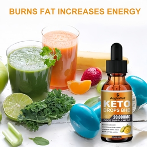 Vente en gros AegleWell Pure BHB Keto Gouttes pour la combustion des graisses Favorise l'accélération maigre cétose Soins sains Keto Gouttes - Product Image 4