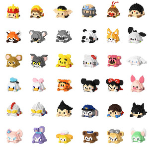 Mini Quy Mô 1:8 Xây Dựng Khối Kit Nhựa Phim Hoạt Hình Nhân Vật Động Vật Mô Hình Giáo Dục Tự Làm Trò Chơi Đồ Chơi Cho Trẻ Em - Product Image 6