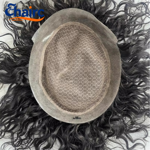 Sistema Capilar para <span class=keywords><strong>Hombre</strong></span> con Encaje Suizo y Borde de PU, <span class=keywords><strong>Cabello</strong></span> 100% Humano, Fácil de Aplicar, Textura Similar a la Piel, para la Pérdida de <span class=keywords><strong>Cabello</strong></span> en Hombres - Product Image 6