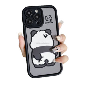 Nouveau 3D Panda mignon étuis de téléphone portable pour <span class=keywords><strong>Iphone</strong></span> 17 8 X <span class=keywords><strong>Xr</strong></span> Xs Max 11 12 13 14 15 16 17 Pro Max Animal Kawaii housse antichoc - Product Image 3