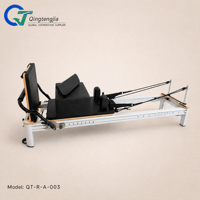 Lit de Pilates professionnel en alliage d'aluminium avec ressorts pour l'entraînement du tronc, idéal pour les studios de gym