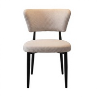 Chaise de salle à manger ergonomique moderne pliable et empilable en cuir PU rembourrée avec coussin à micro-ressorts et pieds en métal pour la maison, le bureau et l'hôtel