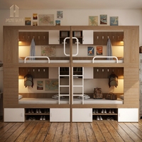 Lit superposé capsule pour auberge d'hôtes, en métal et fer, moderne, écologique, durable, mobilier commercial, lit d'hôtel