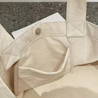 Sac fourre-tout en toile de coton écologique imprimé avec logo personnalisé, sac de courses réutilisable pour la promotion de la marque, les événements et l'usage quotidien