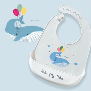 Baberos Ajustables de Silicona para Bebés y Niños Pequeños, Bonitos Baberos de Alimentación con Dibujos Animados, Impermeables, con Bolsillo - Product Image 2