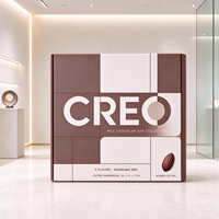 Boîte carrée personnalisable en carton ondulé pour la Saint-Valentin, pour en-cas, noix, bonbons, chocolat, avec finition brillante ou mate, laminée, magnétique
