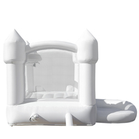 Structure gonflable Oxford pour aire de jeux extérieure, toboggan gonflable blanc pour enfants, approvisionnement en gros pour importateurs et détaillants en ligne