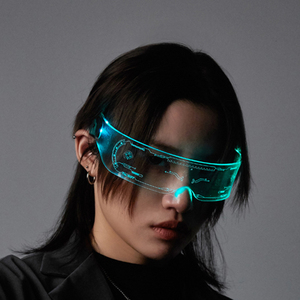 Gafas decorativas luminosas de moda decoración de fiesta de neón gafas de sol LED para club nocturno DJ Dance Music Festival Rave - Product Image 3