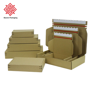 Baoren OEM ODM EU US Kraft Currogate Mailer <b>Box</b> Custom Private Label Mailer <b>Box</b> Self Seal Wholesale Foldable Shopping Paper <b>Box</b> - Product Image 3
