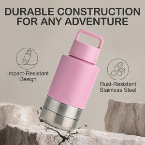 Custom logo 3 in 1 Style 32oz Portable Stainless Steel Pet Feeder Outdoor Travel Bowl Insulated <b>Dog</b> <b>Water</b> <b>Bottle</b> - Product Image 3