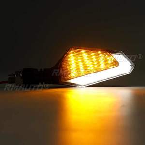 2PCS Clignotants LED pour moto, feux de jour DRL, lampe indicatrice pour Kawasaki BMW Hayabusa Yamaha Honda - Product Image 3