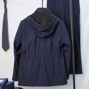 Chaqueta Utilitaria con Capucha para Hombre, Color Azul Marino, Impermeable, Resistente al Viento, Estilo Casual para Exteriores, Parka con Múltiples Bolsillos, Oferta 2026 - Product Image 4