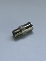 Conector Coaxial F Hembra a F Macho, Adaptador de Antena de TV CATV de Cobre, 75 Ohmios, Conexión Rápida, Niquelado