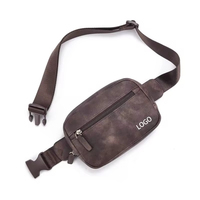 Sac banane en PU à blocs de couleur avec logo personnalisé, sangle réglable, sac bandoulière pour le sport, les voyages, l'usage quotidien et les activités de plein air
