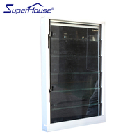 Superhouse AS2047 Fenêtre à persienne Naco en verre aluminium standard avec verre de sécurité entièrement trempé
