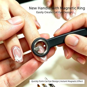 Nuevo estilo 2026, superventas, herramienta magnética de ojo de gato hueca mejorada para reparación de uñas, herramienta auxiliar de cuentas de vidrio fácil de usar para principiantes - Product Image 4
