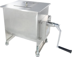Mezcladoras de Carne Manuales Comerciales con Tapa de Acero Inoxidable y Motor Inclinable para Panadería, Restaurante, Molino de Harina, Modelo FME40T - Product Image 1