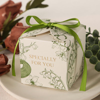 Caja de Cartón con Diseño Floral Creativo, Caja de Regalo para Guardar Dulces y Joyas Pequeñas