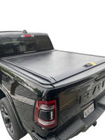 Bâche de benne télescopique rétractable noire en alliage d'aluminium pour Dodge RAM1500 5.7ft 2009+ Pick-up, sans perçage, avec clé/portillon arrière